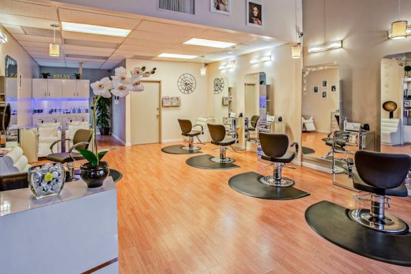 inside a hair salon